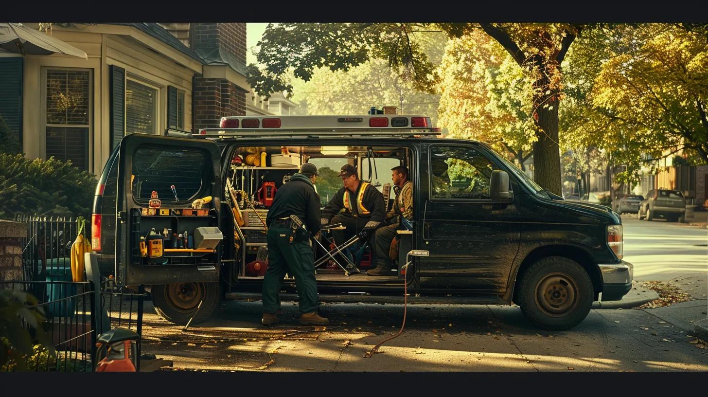 Plumbing team preparing for emergency response, highlighting rapid service commitment