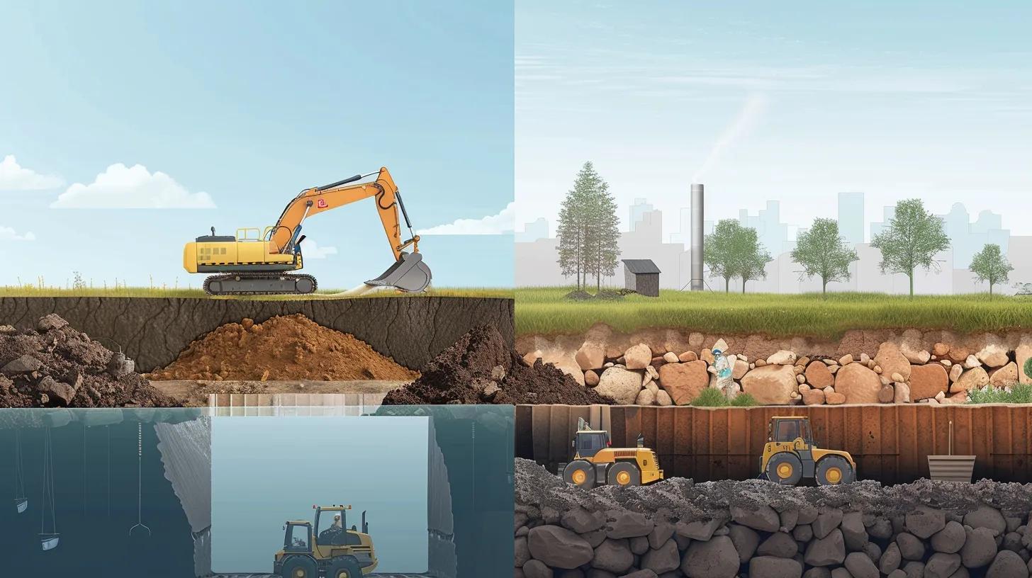 Comparison of traditional excavation versus trenchless sewer replacement showing environmental benefits
