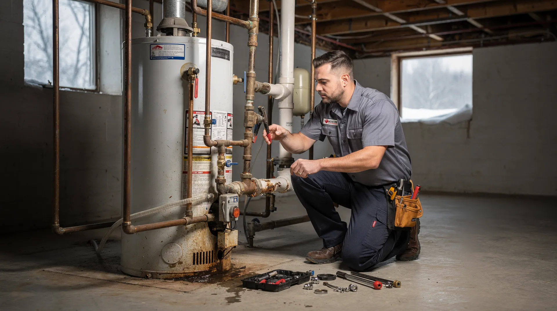 Common plumbing services available to Montpelier homeowners include water heaters, leaky faucets, drain clearing, sewer