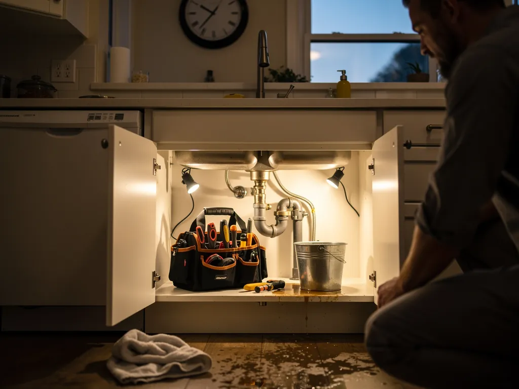 Plumber dispatched to a home for an urgent service call
