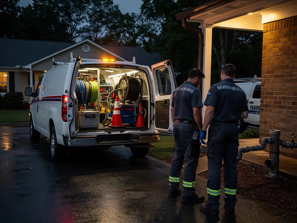 Licensed Master Plumber team ready for 24/7 emergency service