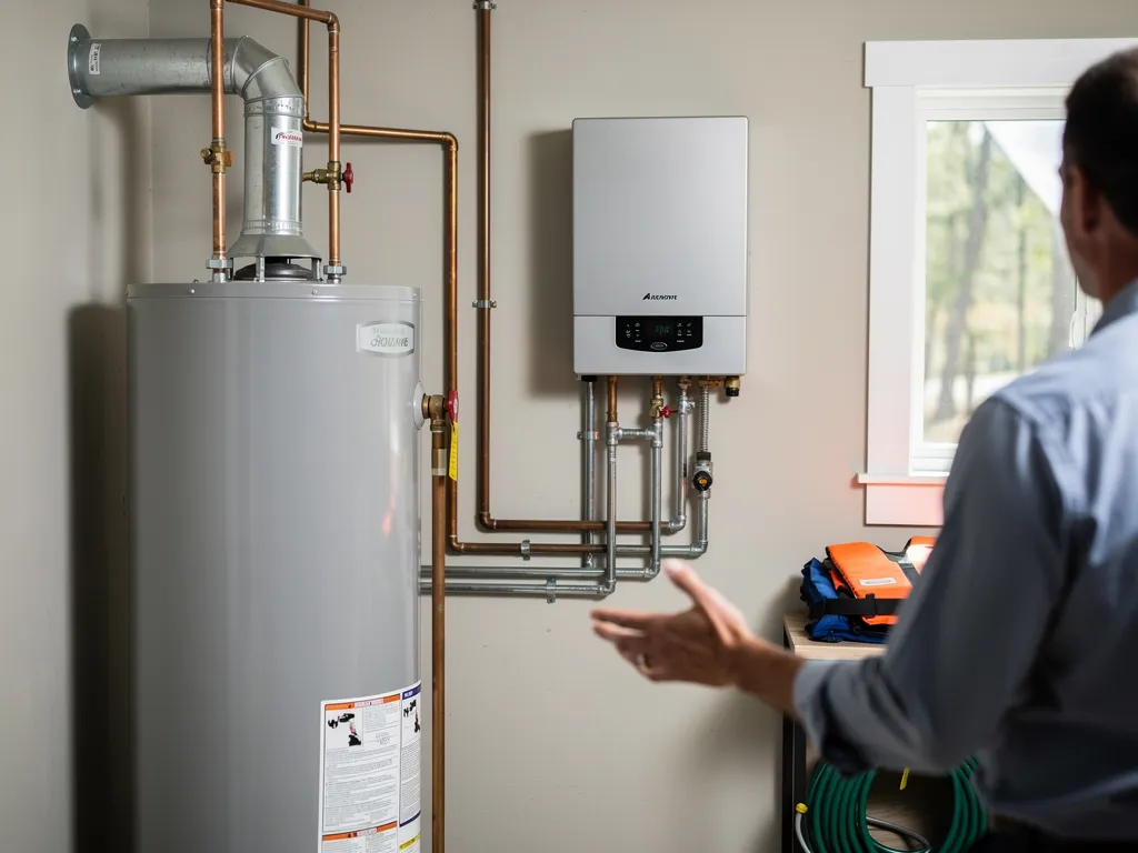 How Does Tankless Compare to a Traditional Tank Water Heater at Lake Anna