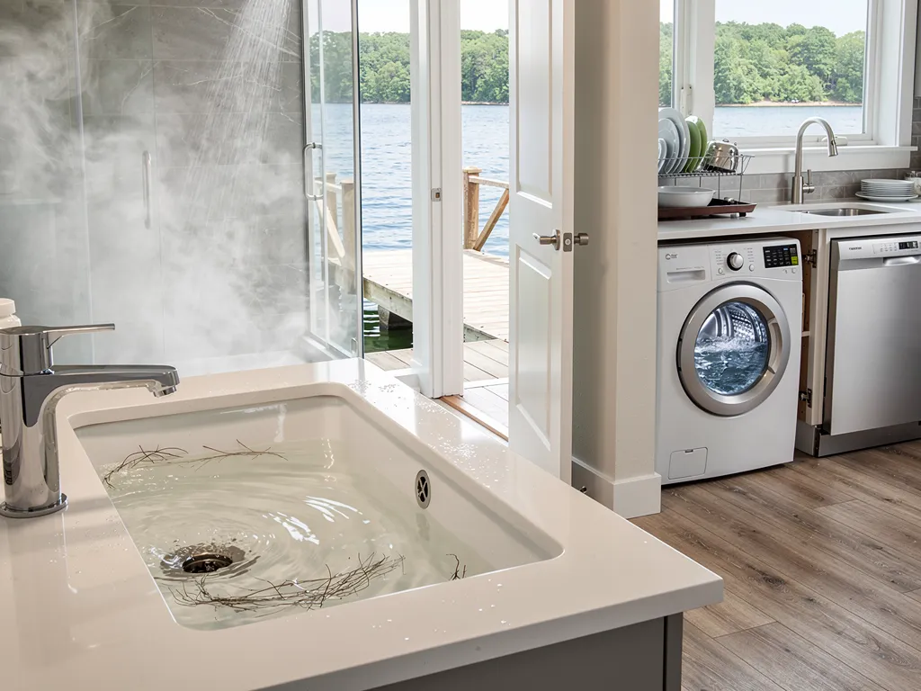 What Causes Drain Clogs at Lake Anna Homes